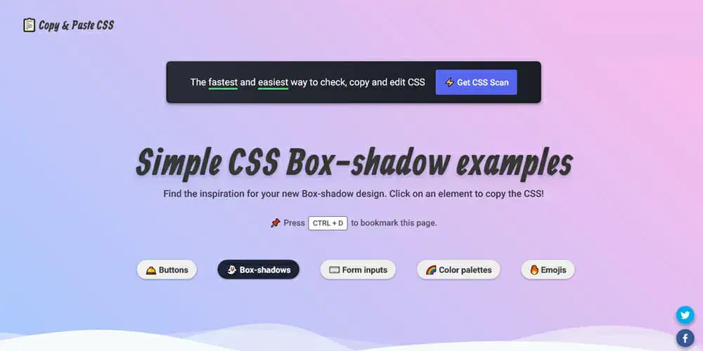 CSS Box Shadow Examples