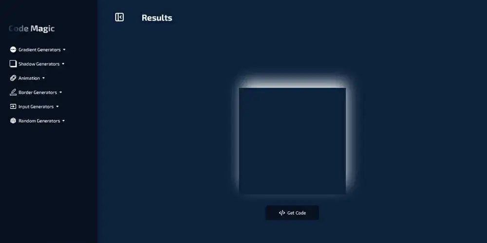 Code Magic Box Shadow Generator