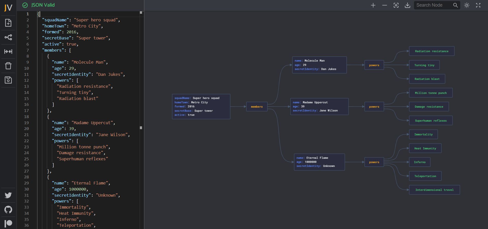 JSON Viso