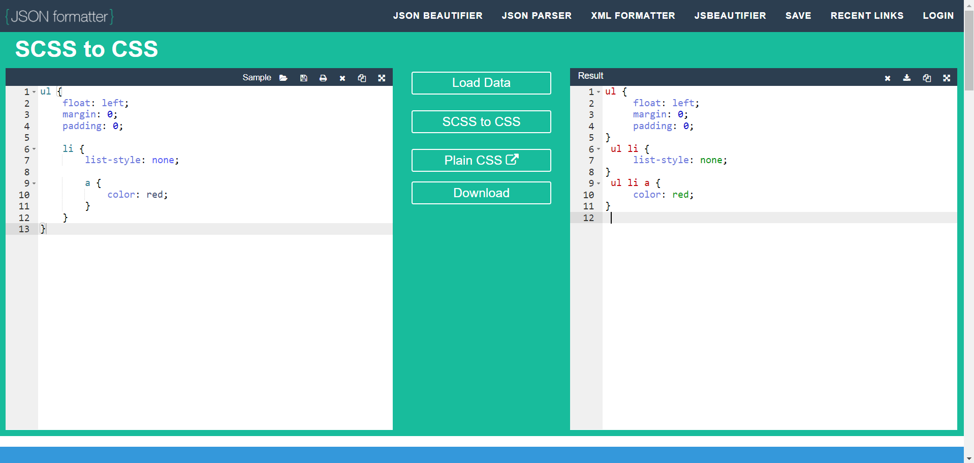 SCSS to CSS